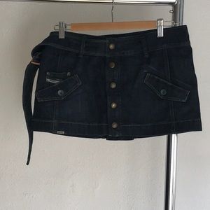 Diesel denim mini skirt